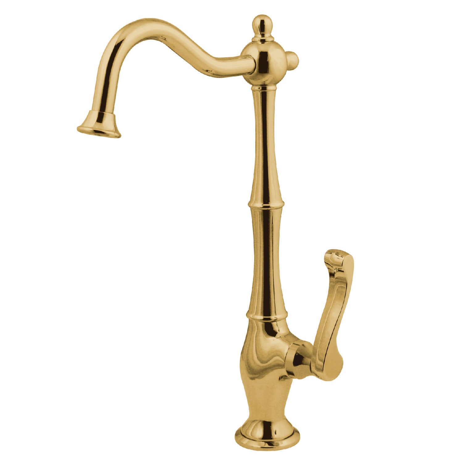 Kingston Heirloom KS1192FL - Royale Single-Handle 1-Hole Deck Mount Water Filtration Faucet, Polished Brass — image 1
